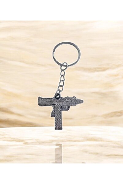 Anemore Collection Uzi Silah Metal Anahtarlık Paslanmaz Çelik Hediyelik