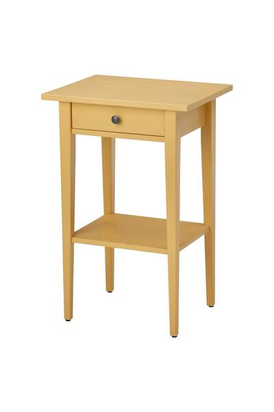 Generic Bedside table, yellow stain, 46x35 cm