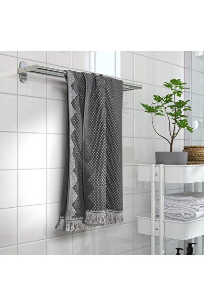 erorex Bath towel, dark grey, 70x140 cm