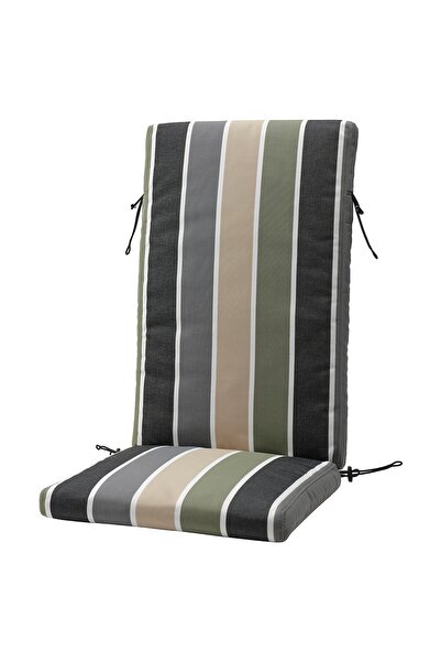 Generic Cover for seat/back cushion, outdoor/multicolour stripe pattern, 116x...