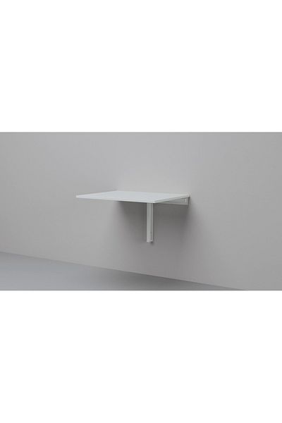erorex Wall-mounted drop-leaf table, white, 74x60 cm