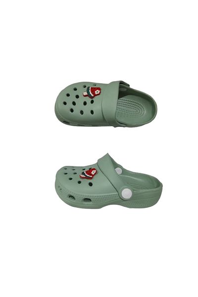 Akım Baby Kids Green Color Watermelon Figured Anti-Slip Orthopedic Sandals Slippers