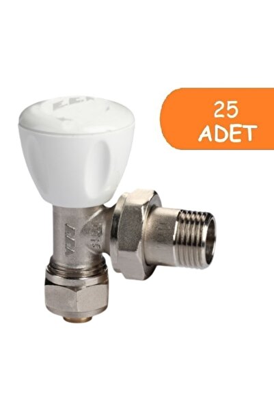 Eca 50 Adet RV3 1/2 Köşe Radyatör Valfi Pex Petek Havlupan Vanası 602120721