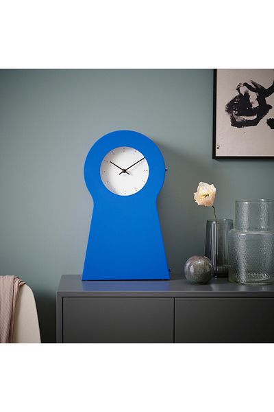 erorex Clock, blue, 48 cm