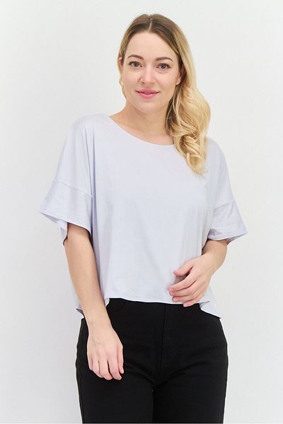 adidas Women Sportswear Fit Short Sleeve Outdoor Top, Off White