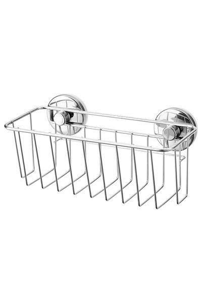 erorex Basket with suction cup, zinc plated, 24x11 cm