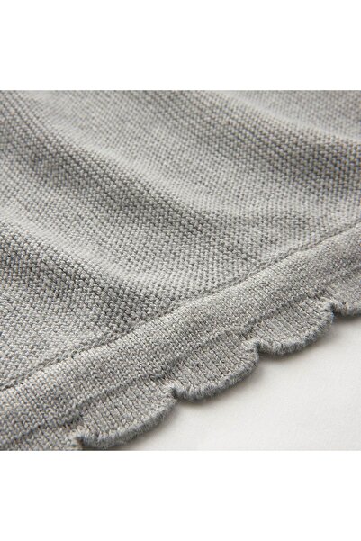 erorex Blanket, knitted/grey, 70x90 cm