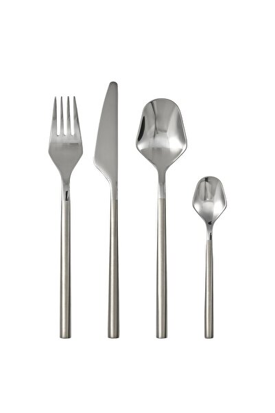 erorex طقم أدوات مائدة من 16 قطعة، من الفولاذ المقاوم للصدأ