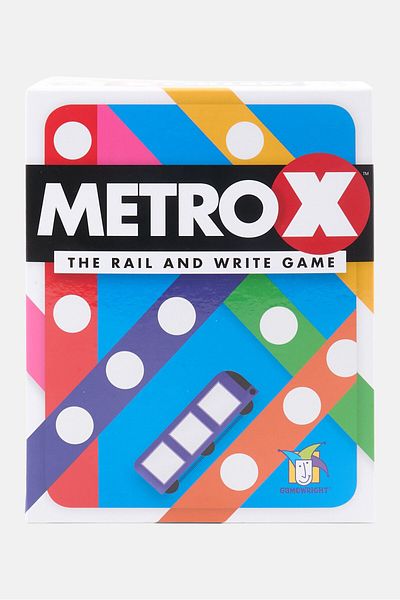 Gamewright Metro X The Rail And Write Game, Blue Combo