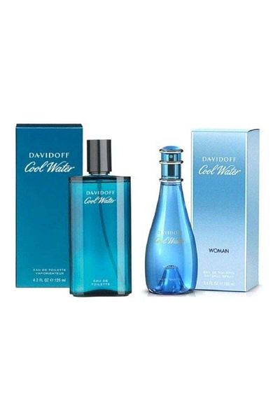 Davidoff Set of  Cool Water EDT Men 125 Ml EDT Women 100ml