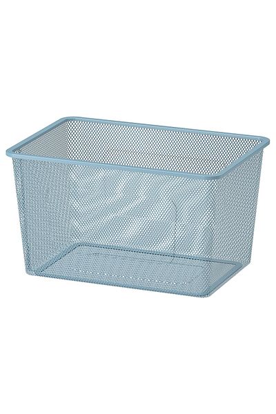 erorex Mesh storage box, grey-blue, 42x30x23 cm
