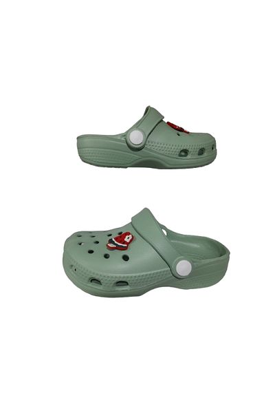 Akım Baby Kids Green Color Watermelon Figured Anti-Slip Orthopedic Sandals Slippers