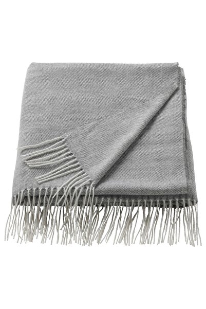 AZOZ MERCHLY بطانية، رمادية، 120 × 160 سم