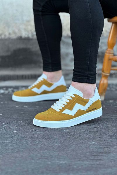 K&A Yellow Men's Casual Shoes