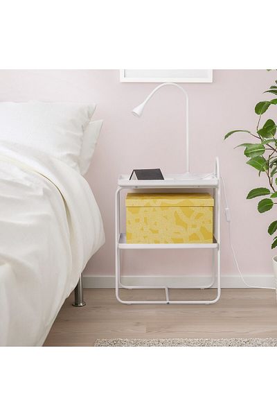 erorex Bedside table/shelf unit, white