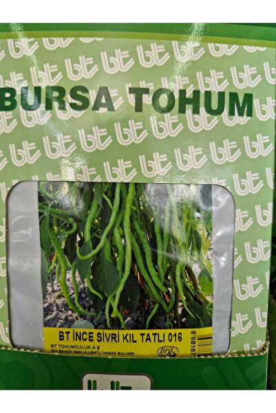 Bursa Tohumculuk BT İNCE SİVRİ KIL TATLI 016 (KAHVALTILIK) BİBER 10 GR