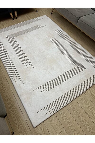 GÖRKEM PAZARLAMA Lastikli Mikro Polar Halı Örtüsü - Yıkanabilir - Dijital Bas...