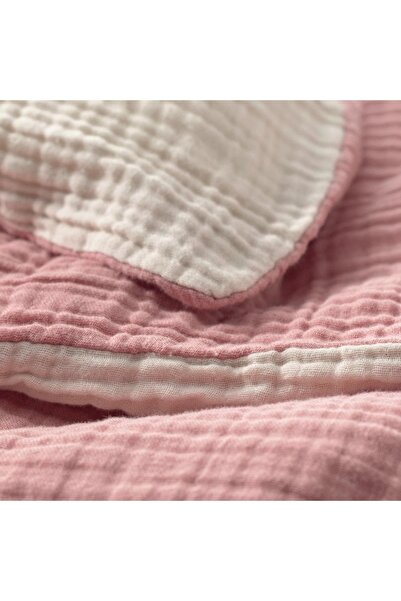 erorex 3-piece bedlinen set for cot, pale pink/beige, 60x120 cm