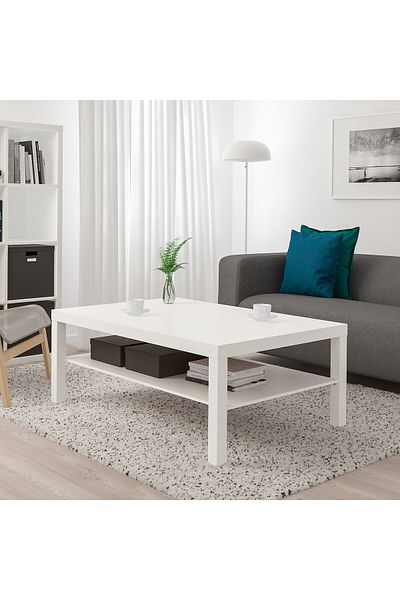 erorex Coffee table, white, 118x78 cm