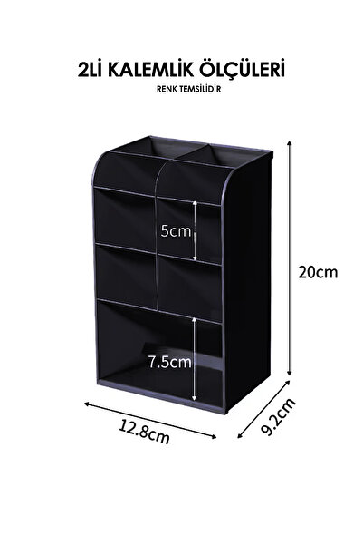 Vox Art Suport pentru stilouri din plastic crem pentru birou - 9 compartimente
