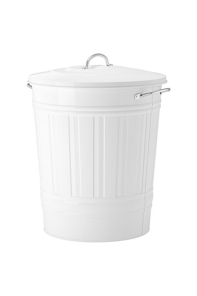erorex Bin with lid, white, 40 l