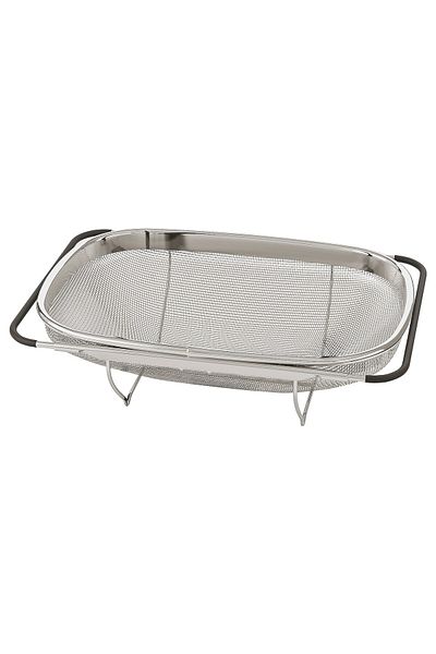 erorex Colander, stainless steel/black, 34x23 cm