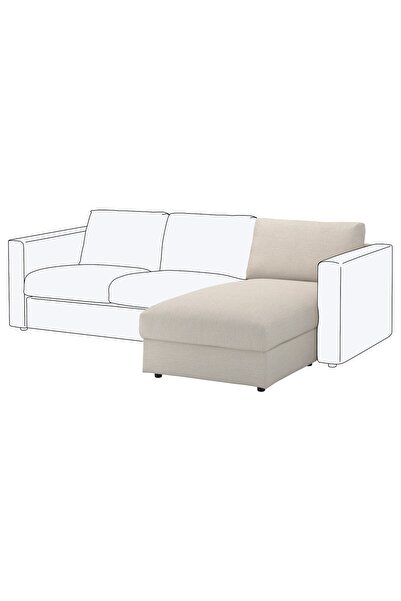 Generic Cover for chaise longue section, Gunnared beige