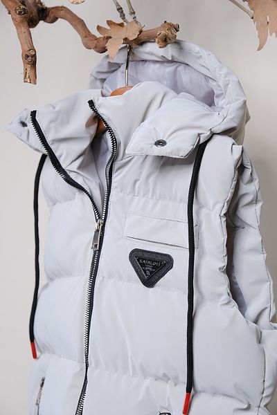 Pina Kids Boy's Hooded Puffer Vest - Nova Fabric Ylk.2626
