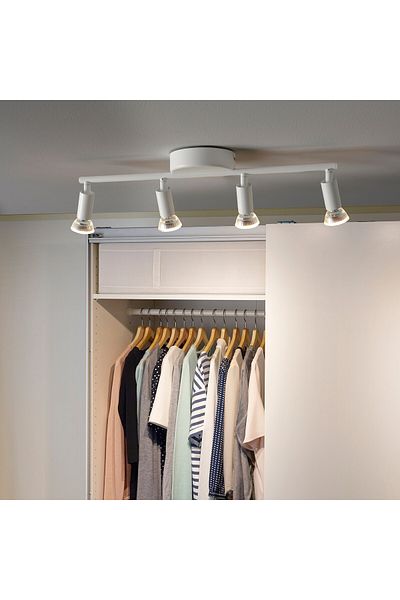 erorex Ceiling spotlight with 4 spots, white