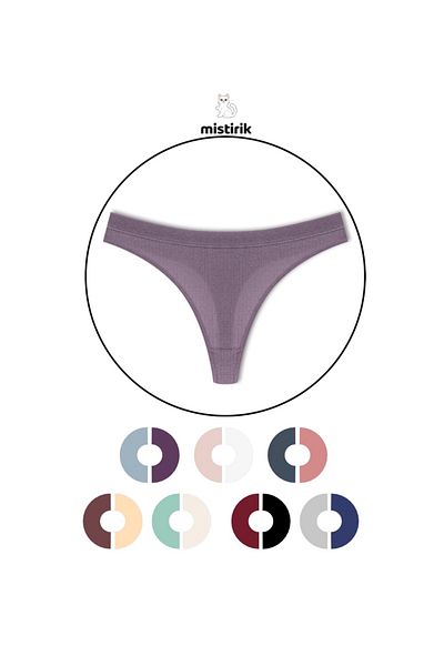 MİSTİRİK Paulo Model Snur Snur Bumbac Tanga Flexibil Model Violet Culoare
