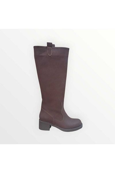 POTEEN Nubuck Suede Γυναικείες μπότες με τακούνι - PTC554
