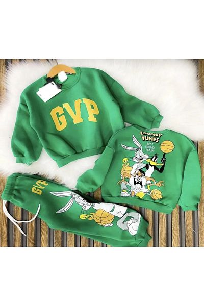 Wera Baby Green Kids Bottom Top Sweat Set