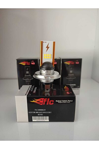 karagöz motor LED far ampulü H4 8 LED'li beyaz ampül