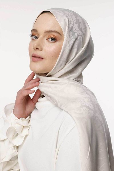 VALORSCARF شال بروكيد - مسحوق اللؤلؤ
