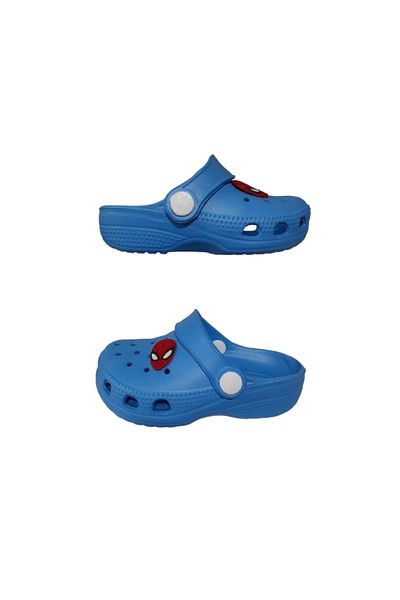 Akım Baby Kids Blue Color Spiderman Figured Anti-Slip Orthopedic Sandals Slippers