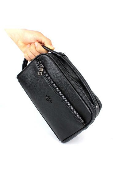 deri,se club Men's Black Clutch Bag Clutch Bag with Two Compartments Clutch Bag