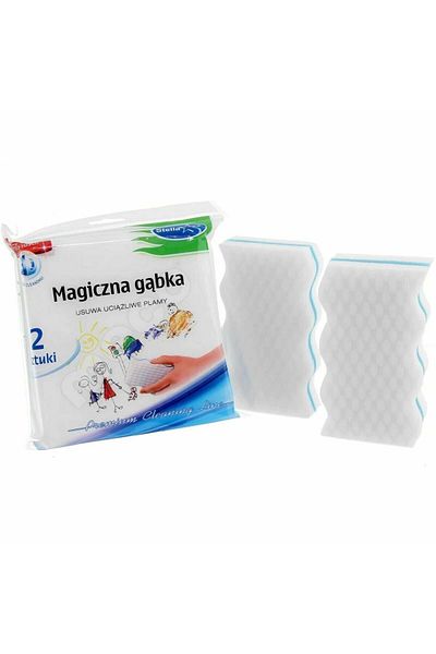 Stella Magic Sponge, Set Of 2 Melamine Magic Sponges For Walls And Surfaces