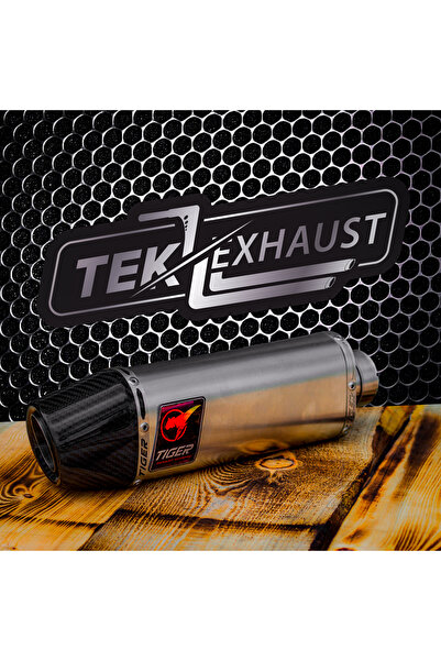 Tiger Tiiger Tri 780 Karbon Kapak 250 Cc Ve Üstü Motosikletler Için Slip On Egzoz/tüp