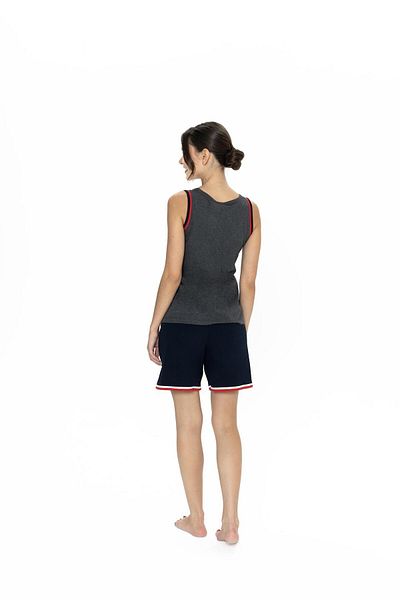U.S. Polo Assn. Us Polo Women's Strappy T-Shirt and Shorts Set with Pockets