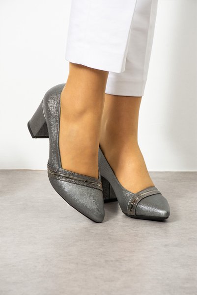 MERVESTORE Striped Stylish Heeled Shoes