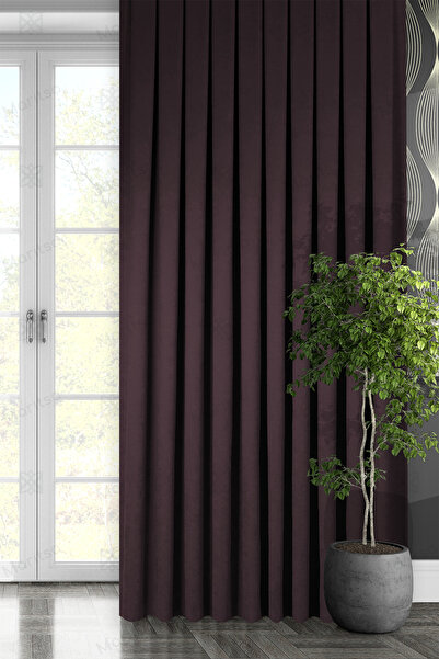 MARİTSA سلسلة مخملية مزخرفة بطبقة عنقودية (1x3) ستارة خلفية بجناح واحد