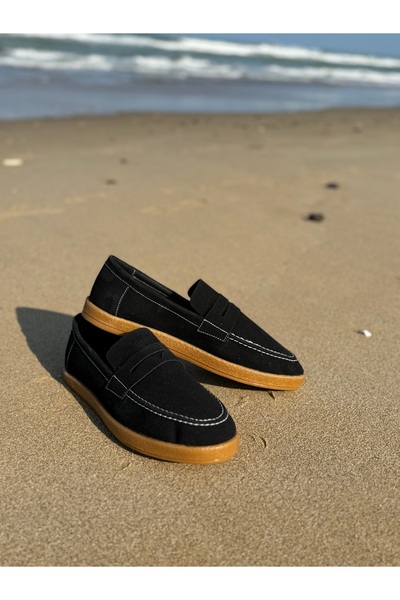 town walker Erkek Hakiki Deri Loafer Kauçuk Taban