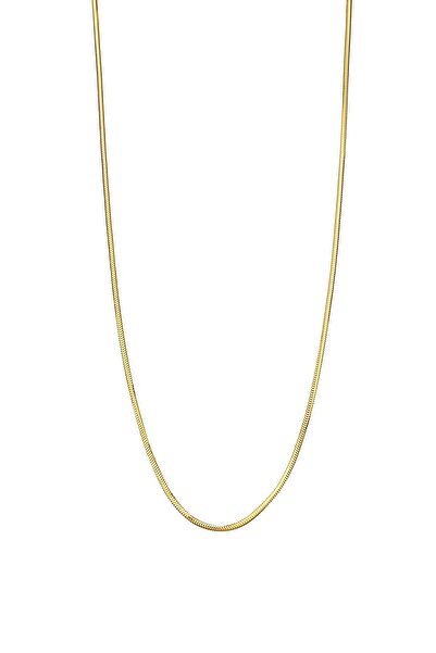 Sefa Gold 14 Ayar Altın İtalyan Silindir Balık Sırtı Zincir Kolye