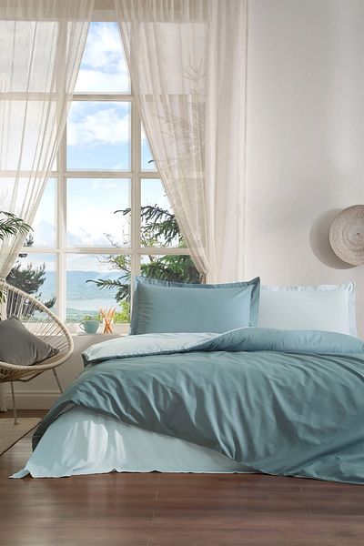 Özdilek Set cuvertură de pilota dublă coloristă - Maldive-aqua