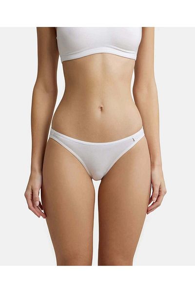 JOCKEY Signature Stretch Bikini SS02-01 White