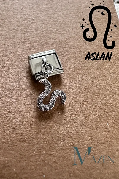 MAZEN Dangle Zodiac Sign Italian Bracelet Charm Lion Sign