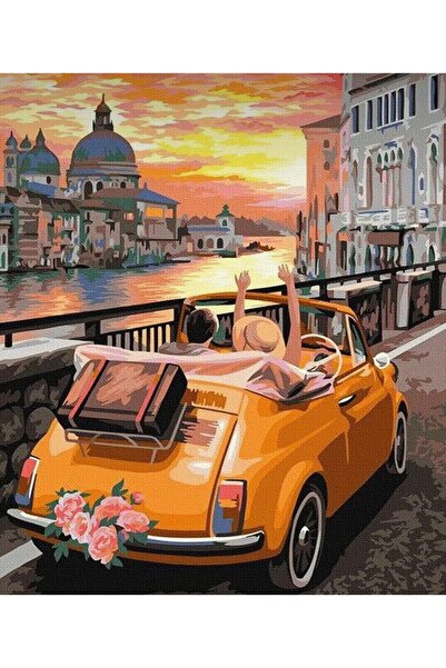 OZN AKSESUAR Sayılarla Boyama Tuval Seti Numaralı Boyalar Ve Fırçalar Tam Set...