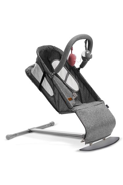TEKNUM Baby Bouncer w/ Grab Toys - Dark Grey