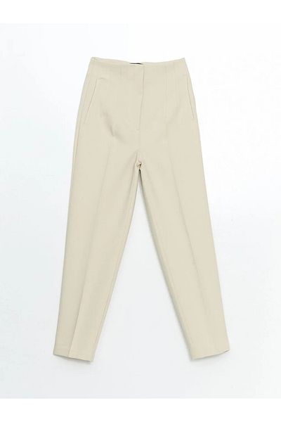 LC Waikiki Lcw Modest Ecru Standard Fit Women's Pants