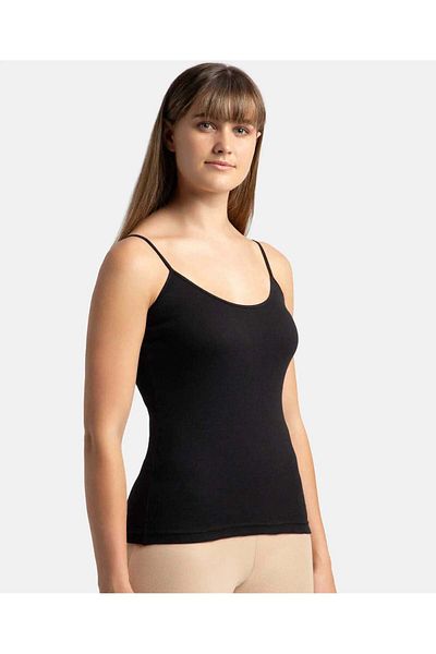 JOCKEY Simple Comfort Spaghetti Top 1487-01 Black